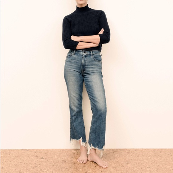 J Brand Julia High-Rise Flare Jeans in Wonderland Destruct Size 24 NWT $268 - Picture 5 of 7